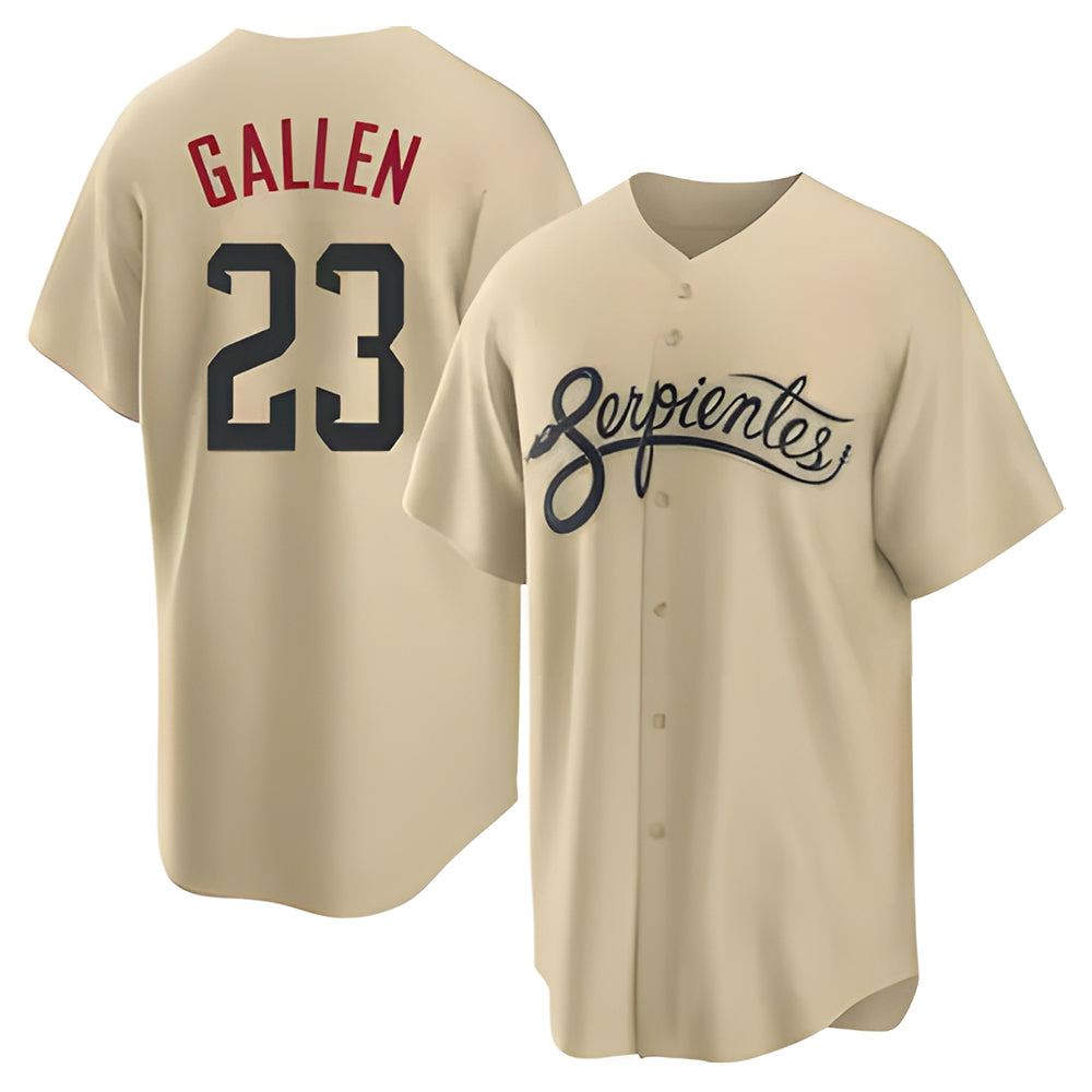 MATTH A.Diamondbacks #23 Zac Gallen Player Light Brown City Connect Cool Replica Stitched Jerseys