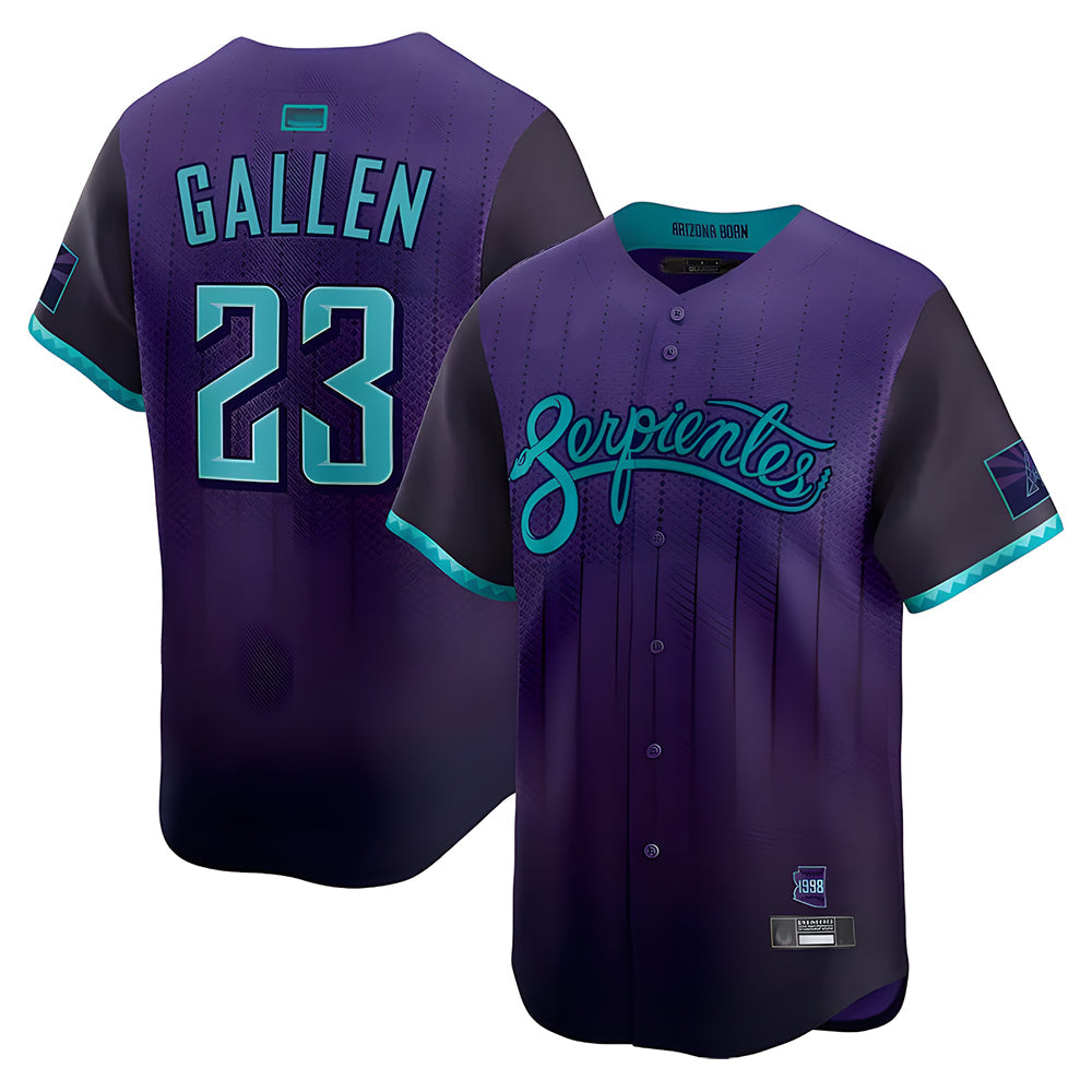 MATTH A.Diamondbacks #23 Zac Gallen Player Purple City Connect Limited Vapor Stitched Jerseys