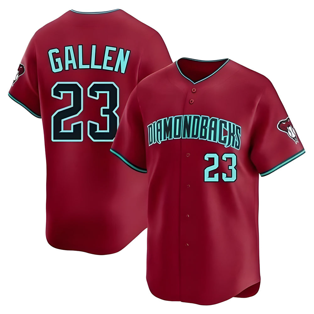 MATTH A.Diamondbacks #23 Zac Gallen Player Red Blue reserve Replica Game Stitched Jerseys