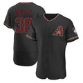 MATTH A.Diamondbacks #38 Paul Sewald Player  Black Alternate Authentic Stitched Jersey