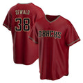 MATTH A.Diamondbacks #38 Paul Sewald Player Red Alternate Replica Stitched Jersey