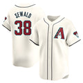 MATTH A.Diamondbacks #38 Paul Sewald Player White Limited Home Stitched Jersey