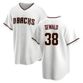 MATTH A.Diamondbacks #38 Paul Sewald Player White Replica Home Stitched Jersey