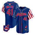 MATTH A.Diamondbacks #41 Carlos Santana Player Royal Independence Day Vapor Premier Limited Stitched Jersey
