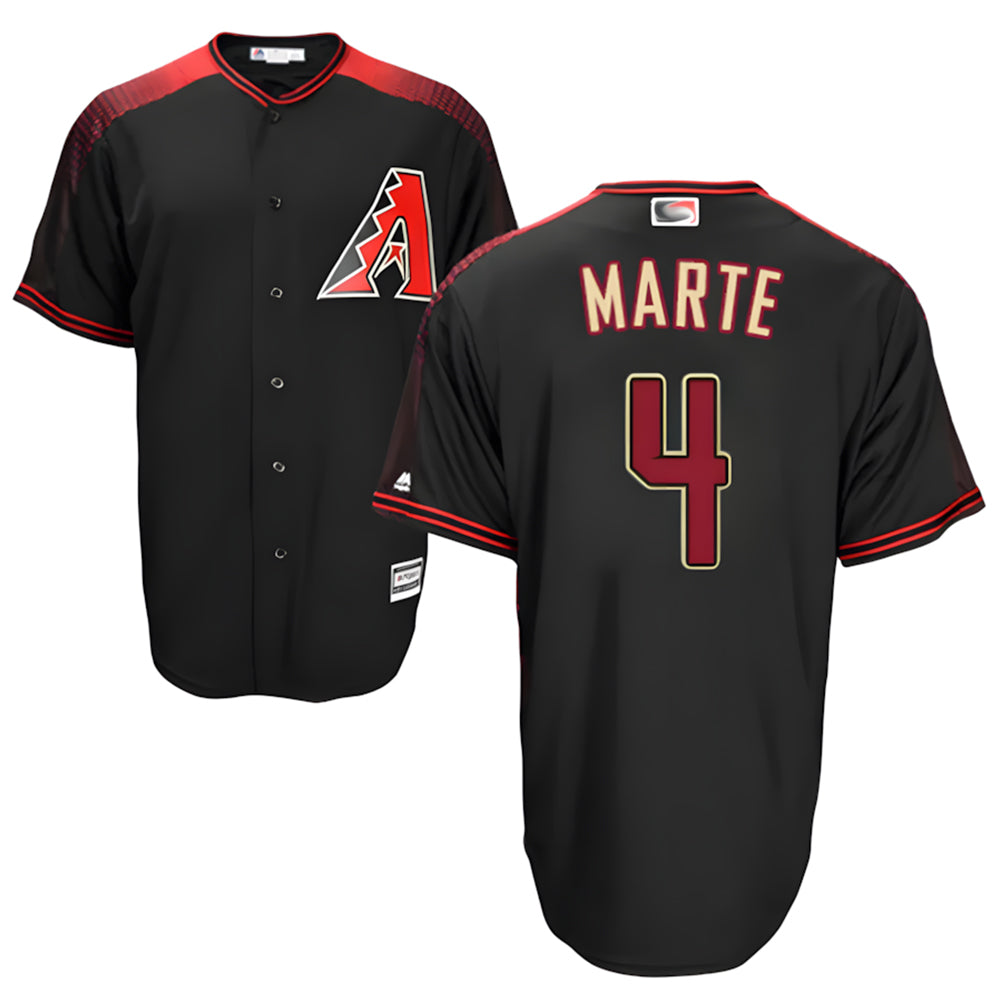 MATTH A.Diamondbacks #4 Ketel Marte Player Black Big & Tall Replica Limited Stitched Jerseys