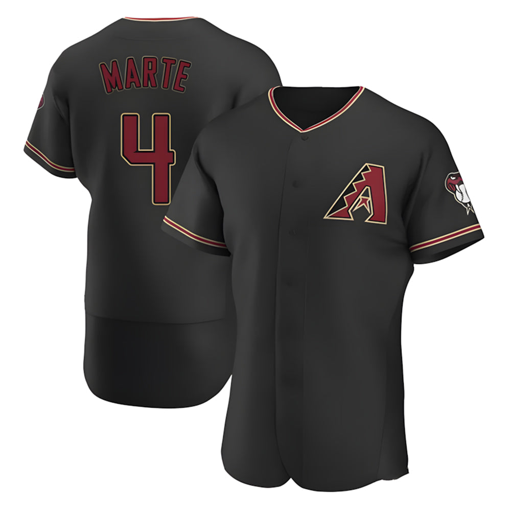 MATTH A.Diamondbacks #4 Ketel Marte Player Black Limited Elite Stitched Jerseys
