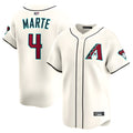 MATTH A.Diamondbacks #4 Ketel Marte Player Cream Limited Stitched Jerseys