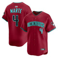 MATTH A.Diamondbacks #4 Ketel Marte Player Red Home Limited Stitched Jerseys
