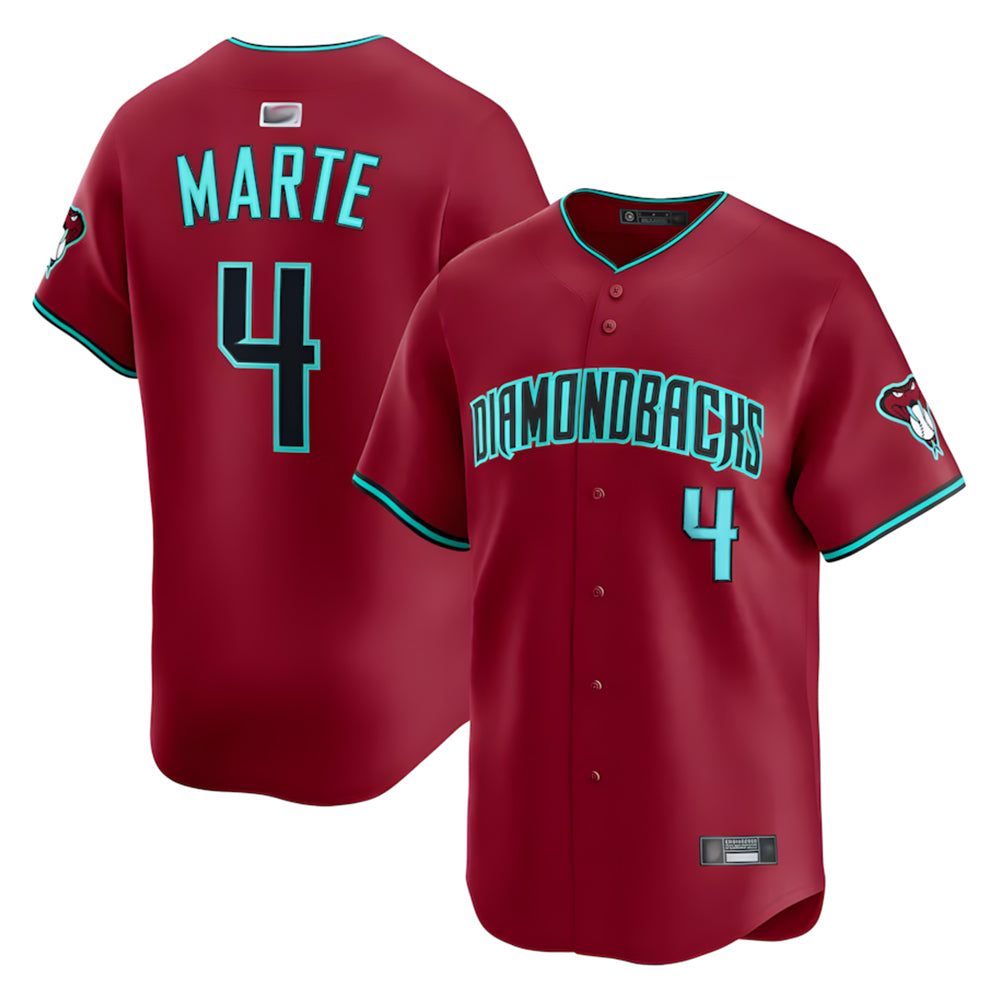 MATTH A.Diamondbacks #4 Ketel Marte Player Red Home Limited Stitched Jerseys