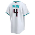 MATTH A.Diamondbacks #4 Ketel Marte Player White Replica Alt Game Stitched Jerseys