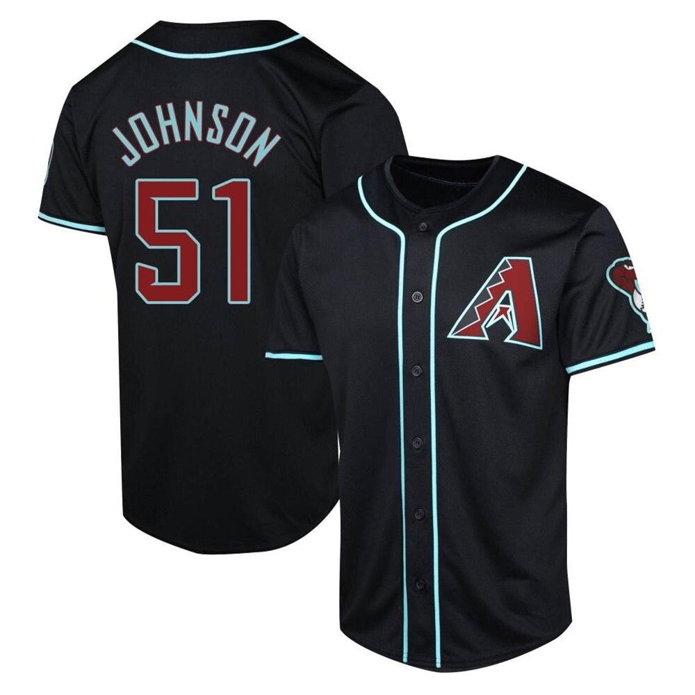 MATTH A.Diamondbacks #51 Randy Johnson Player Black Limited Alternate Stitched Jerseys