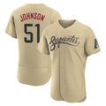 MATTH A.Diamondbacks #51 Randy Johnson Player Gold City Connect Stitched Jerseys