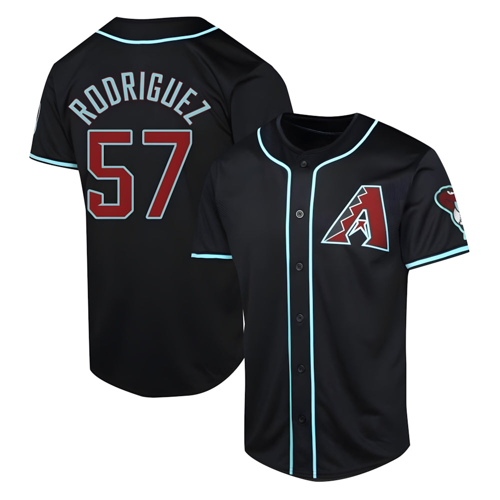 MATTH A.Diamondbacks #57 Eduardo Rodriguez Player Black Limited Alternate Stitched Jersey