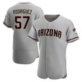 MATTH A.Diamondbacks #57 Eduardo Rodriguez Player Gray Road Stitched Jersey