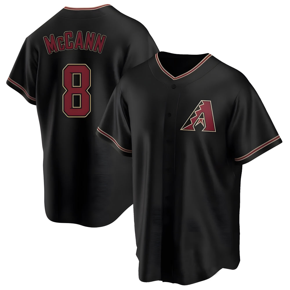 MATTH A.Diamondbacks #8 James McCann Player Black Replica Alternate Stitched Jersey
