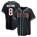 MATTH A.Diamondbacks #8 James McCann Player Black Replica Fashion Out Stitched Jersey