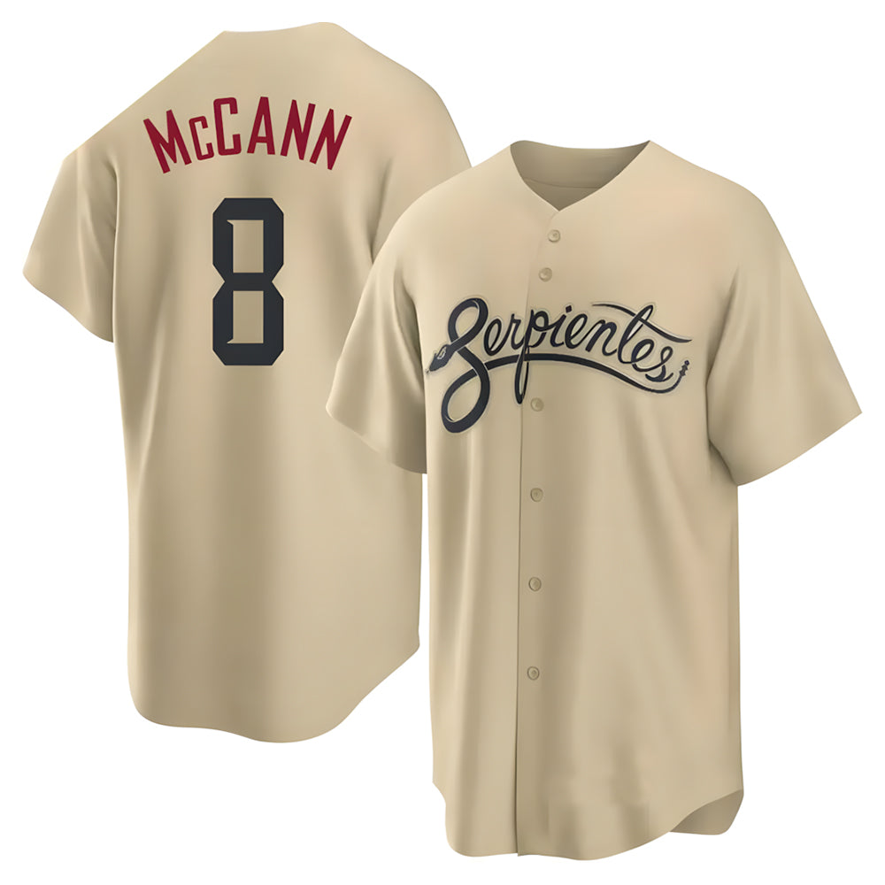 MATTH A.Diamondbacks #8 James McCann Player Gold Replica 2026 City Connect Cool Stitched Jersey
