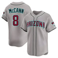 MATTH A.Diamondbacks #8 James McCann Player Gray Limited Alternate Stitched Jersey