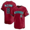MATTH A.Diamondbacks #8 James McCann Player Red Limited Alternate Stitched Jersey