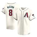 MATTH A.Diamondbacks #8 James McCann Player White Red Limited Home Stitched Jersey