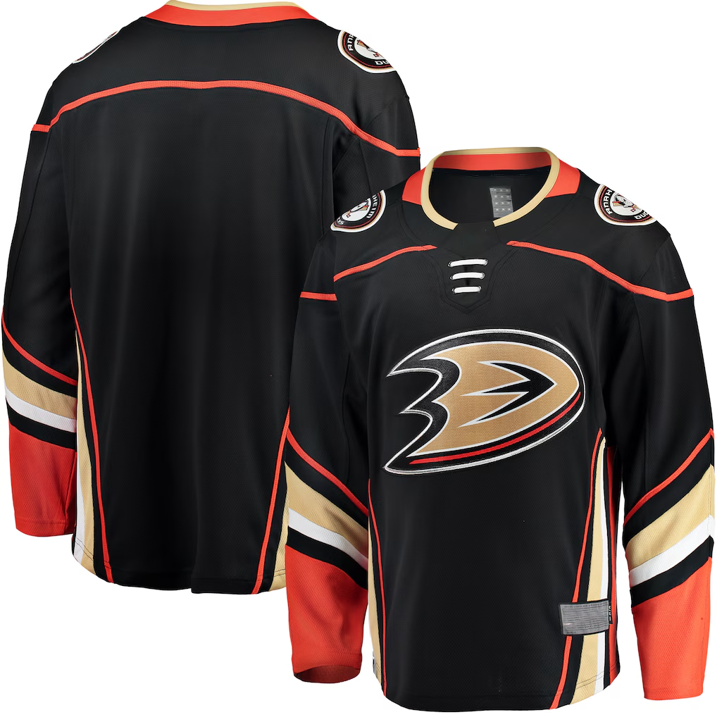 MATTH A.Ducks Black Breakaway Home Jerseys