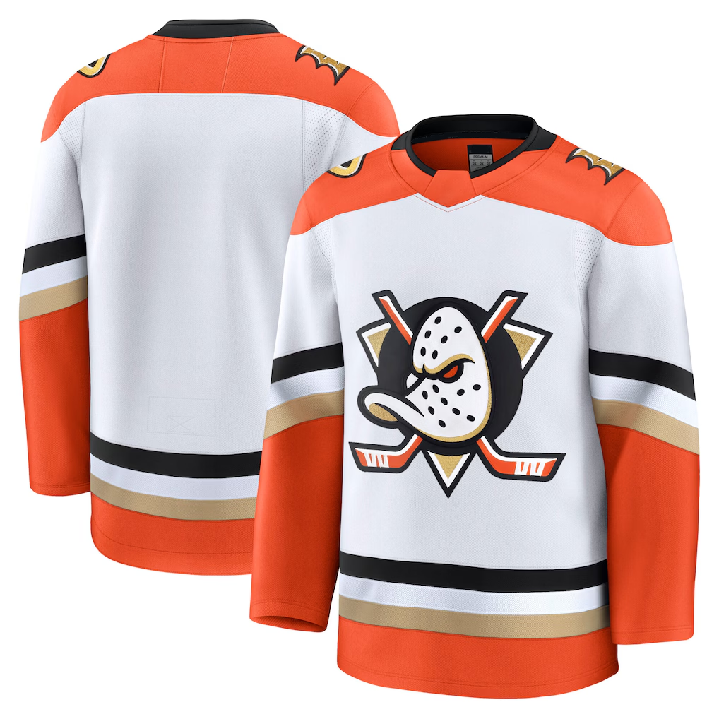 MATTH A.Ducks White Away Premium Jerseys