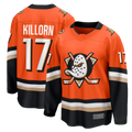 MATTH A.Ducks #17 Alex Killorn Orange Home Breakaway Jerseys