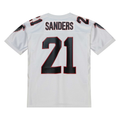 MATTH A.Falcons 1991 #21 Deion Sanders Mitchell & Ness White Authentic Throwback Retired Player Stitched Puhic Jersey