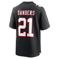 MATTH A.Falcons #21 Deion Sanders Black Retired Player Alternate Game Stitched Jerseys