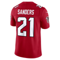 MATTH A.Falcons #21 Deion Sanders Red Vapor F.U.S.E. Stitched Retired Limited Stitched Jerseys