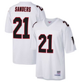 MATTH A.Falcons #21 Deion Sanders Mitchell & Ness Big & Tall 1992 Retired Player Stitched Jerseys - White