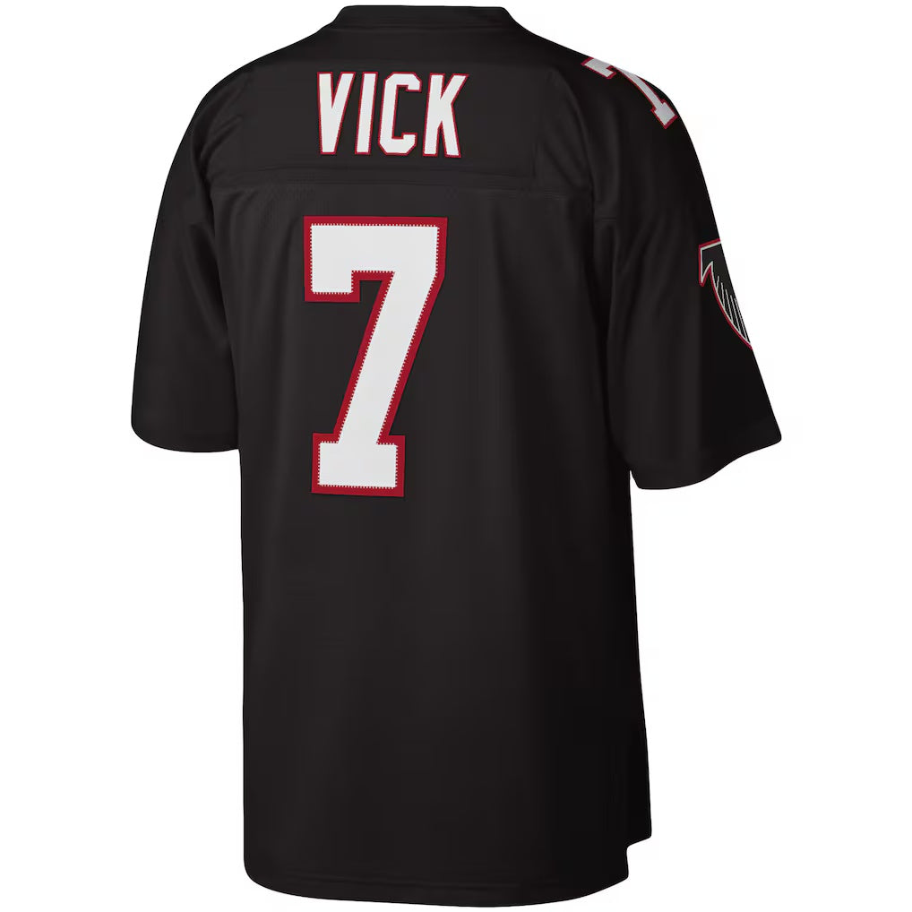 MATTH A.Falcons #7 Michael Vick Mitchell & Ness Black Legacy Replica Stitched Jerseys