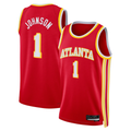 MATTH A.Hawks #1 Jalen Johnson Red Fast Break Replica Jerseys - Icon Edition