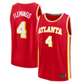 MATTH A.Hawks #4 Kingston Flemings Red 2026 Draft First Round Pick Fast Break Jerseys - Icon Edition