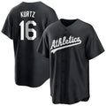 MATTH Athletics #16 Nick Kurtz Player Black Game Stitched Jerseys