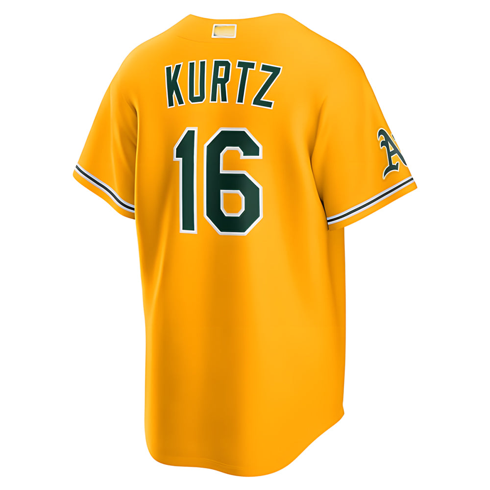 MATTH Athletics #16 Nick Kurtz Player Gold Alternate Stadium Stitched Jerseys