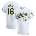 MATTH Athletics #16 Nick Kurtz Player White Elite Road Stitched Jerseys