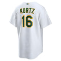 MATTH Athletics #16 Nick Kurtz Player White Home Game Stitched Jerseys