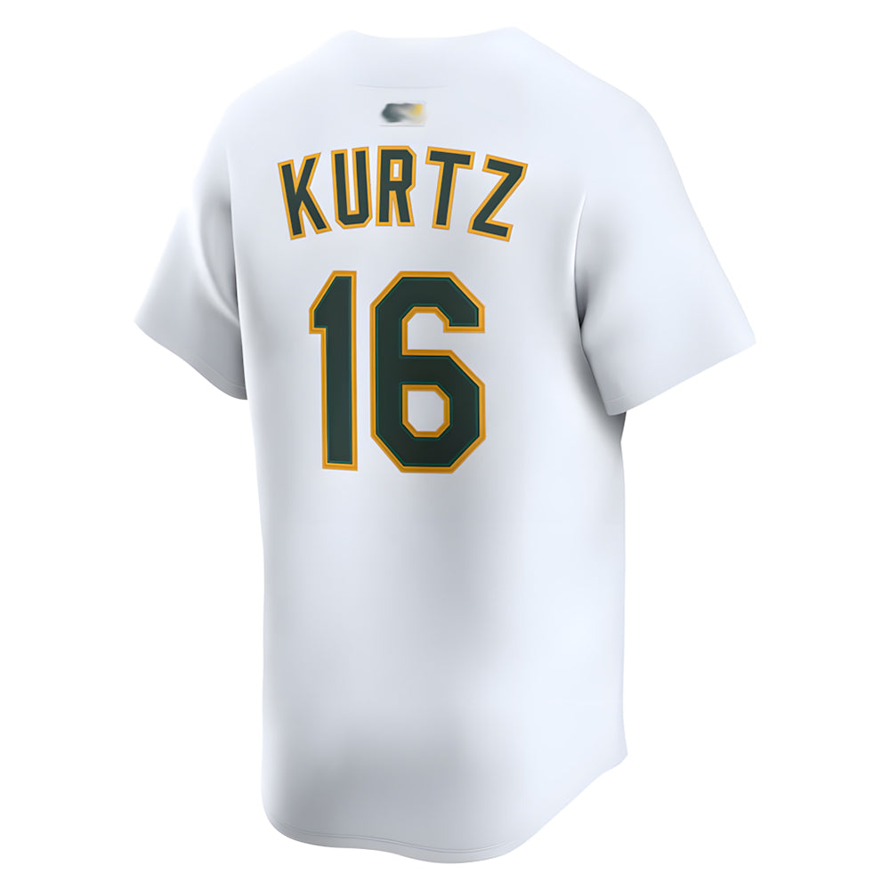 MATTH Athletics #16 Nick Kurtz Player White Home Limited Stitched Jerseys