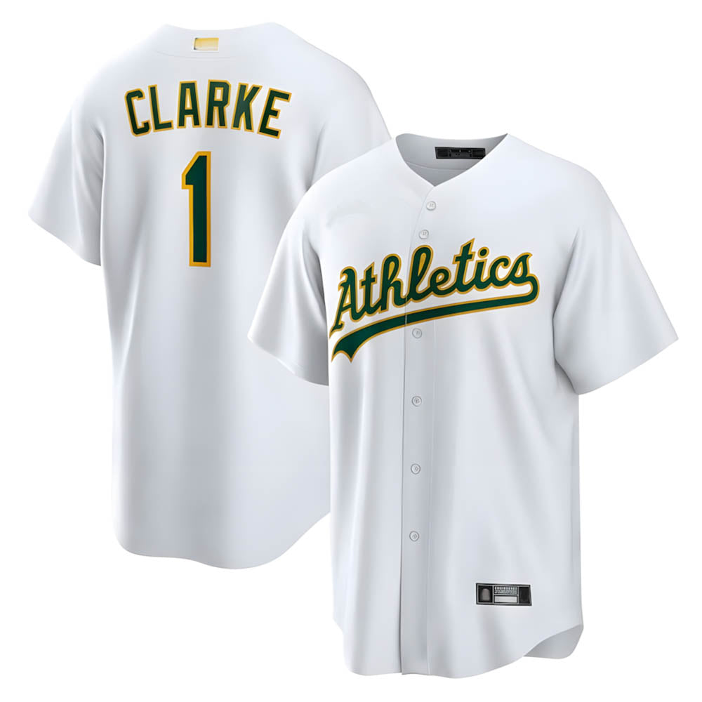 MATTH Athletics #1 Denzel Clarke player White Home 2026 Official Stitched Jersey