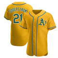 MATTH Athletics #21 Tyler Soderstrom Player Gold Authentic Alternate Stitched Jersey