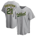 MATTH Athletics #21 Tyler Soderstrom Player Gray Replica Road Stitched Jersey