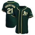 MATTH Athletics #21 Tyler Soderstrom Player Green Authentic Alternate Stitched Jersey