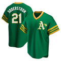 MATTH Athletics #21 Tyler Soderstrom Player Green Replica Cooperstown Collection Stitched Jersey