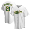 MATTH Athletics #21 Tyler Soderstrom Player White Replica Home Stitched Jersey