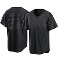 MATTH Athletics #22 Jeff McNeil player Black Replica Pitch Fashion Stitched Jersey
