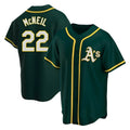 MATTH Athletics #22 Jeff McNeil player Green Replica Alternate Stitched Jersey