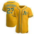 MATTH Athletics #23 Shea Langeliers Player Gold Authentic Alternate Stitched Jerseys