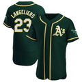 MATTH Athletics #23 Shea Langeliers Player Green Authentic Alternate Stitched Jerseys