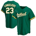 MATTH Athletics #23 Shea Langeliers Player Green Replica Kelly Alternate Stitched Jerseys